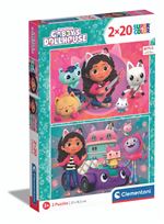 Puzzle 2 x 20 pièces Clementoni Gabby's Dollhouse