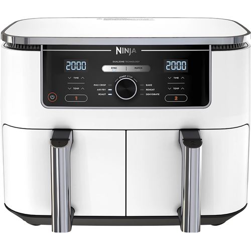 Friteuse Sans Huile Ninja Af400Euwh Foodi Max Dualzone 2600 W Blanc