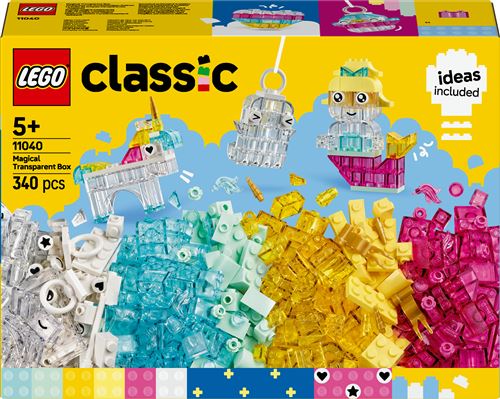 Legc Lego® Classic 11040 La Boîte De Briques Transparentes Magiques