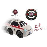 TURBO CHALLENGE Fiat 500 Trotteur Bébé – Rose, Roues Libres, Klaxon, Compartiment Rangement – Dès 12 Mois, Max 25 Kg