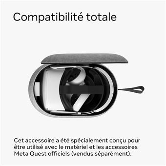 Sangle avec batterie pour Elite Quest 2 Oculus Blanc