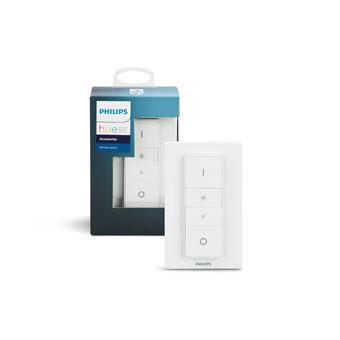 Interrupteur intelligent de lumière Philips Hue Dimmer Switch Blanc -  Accessoire pour lampe connectée - Achat & prix