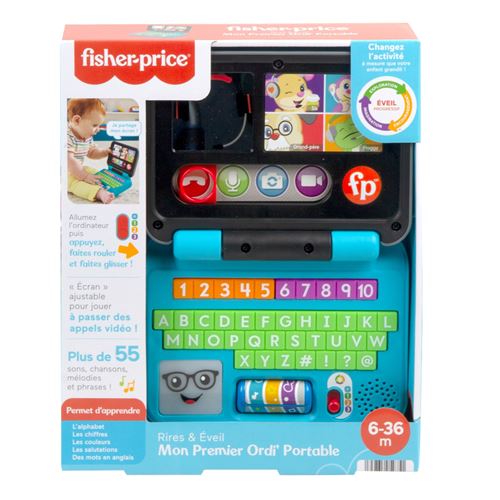 Fisher Price Jeu D'éveil Mon Premier Ordi' Portable