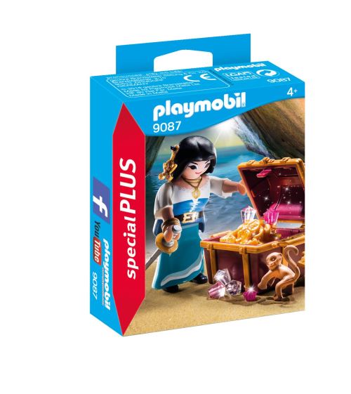 Playmobil Special Plus 9087 Flibustière Avec Trésor