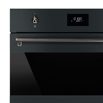 Micro-ondes Gril 45 cm (6 fonctions), 1000 W, 40 litres nets, gril 1500 W abattant, afficheur LCD 01, porte tempérée triple vitre, éclairage halogène, 3 niveaux de cuisson, surface plus sans plateau tournant, verre black eclipse, sécurité enfant