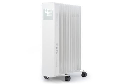 Radiateur à huile - sanford smart - 2500 w - minuterie - ecran led - commande tactile par app - blanc