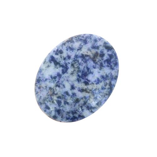 Galet soin et massage sodalite Bleu