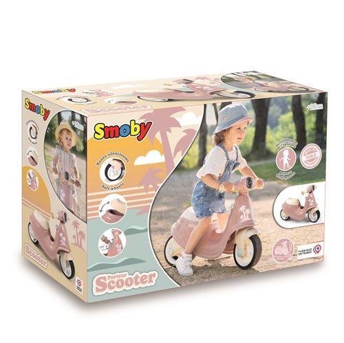 Porteur bébé Smoby Scooter Rose