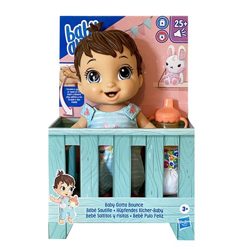 Poupon Baby Alive Bébé Sautille Brune