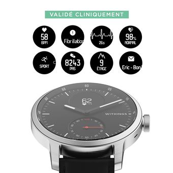 Montre connect e Withings Scanwatch 42mm Blanc Montre connect e