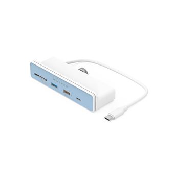 Hub USB Type-C 6 en 1 HyperDrive Blanc pour iMac 24" - 1