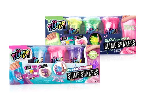 Pack de 3 Slime Shaker So Slime Glow in the Dark Color Change Modèle aléatoire