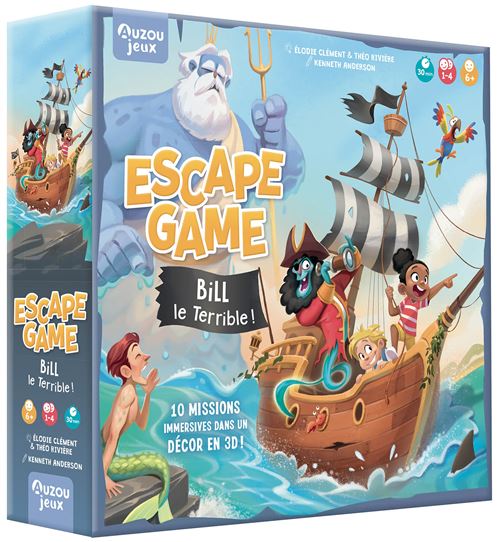 Jeu d'escape game Auzou Bill le Terrible! - Auzou