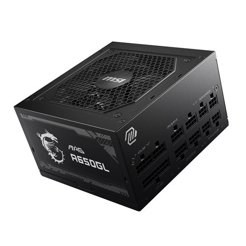 Alimentation PC modulaire MSI MAG A650GL 650W 80 PLUS Gold noir