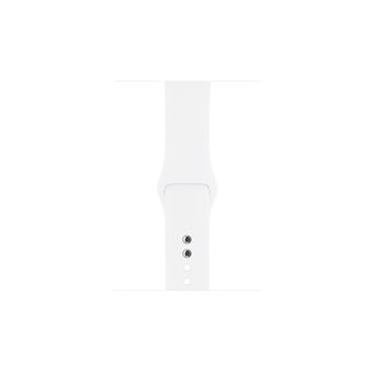 Apple Watch Series 5 GPS, 40mm boîtier aluminium blanc avec Bracelet Blanc Reconditionnée Grade A+