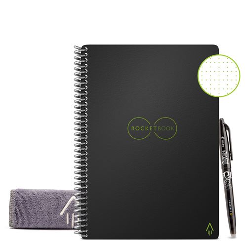Rocketbook Core Executive Smart Notebook Oneindig Herbruikbaar A5 Zwart