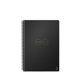 Carnet Connecté Réutilisable à l'infini Rocketbook Core Executive 15.2 cm x 22.4 cm A5 Noir