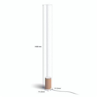 Philips Hue Gradient Signe Lampadaire (Blanc/Bois) - Lampe
