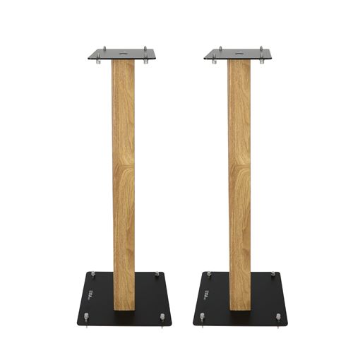 Pieds D'Enceintes Enova Hifi Majesty 80 Noir Et Bois Vendus Par Paire
