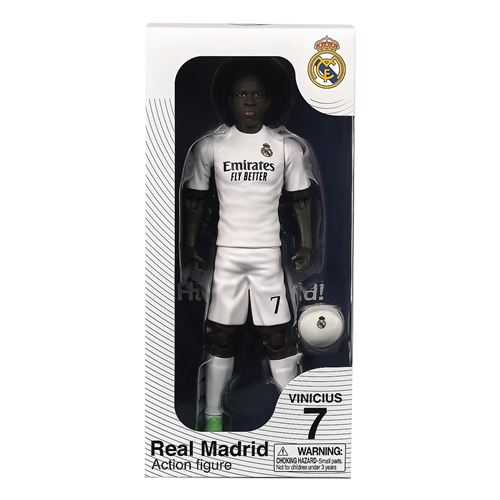 Figurine articulée MEGABLEU Real Madrid Vinicius 20 cm PVC avec ballon Neuf - vue 4