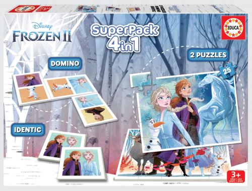 Super Pack Educa 4 en 1 Disney Frozen La Reine des Neiges 2