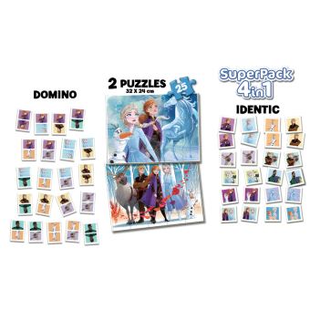 PUZZLE 4 en 1 LA REINE DES NEIGES 2