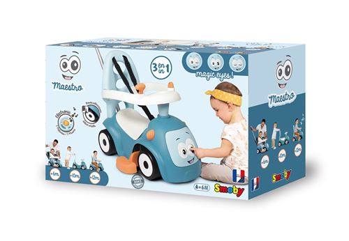 Porteur Auto Smoby Maestro Balade Bleu