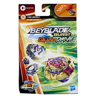 Pack toupie et lanceur Beyblade Stone Linwyrm L7