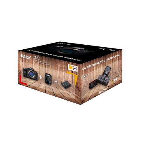 Pack Fnac Appareil photo hybride Sony Alpha 7IV + FE 24 70mm f4 Zeiss OSS + 2ème batterie