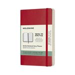 Agenda scolaire semainier Moleskine Pocket Couverture souple 2021-2022 Rouge