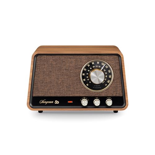 Sangean WR-101 Tischradio im Retro-Stil mit Bluetooth, Nussbaum Vintage