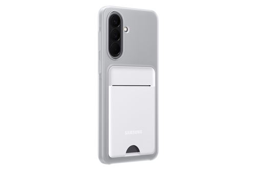 Coque arrière avec porte-carte Gris Clair pour Samsung Galaxy A57 5G