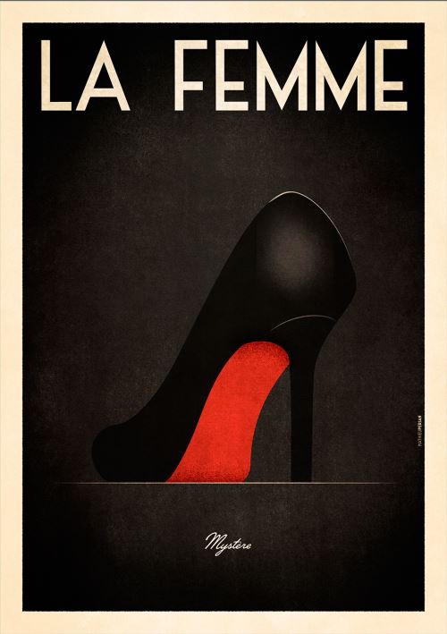 Affiche Sergeant Paper La Femme 30x42 cm Edition limitée signée