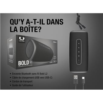 Enceinte sans fil Bluetooth Fresh'n Rebel Bold L2 Gris