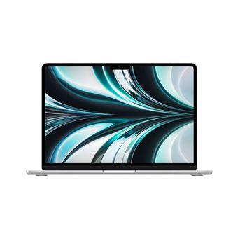 Apple MacBook Air 13'' 256 Go SSD 8 Go RAM Puce M2 CPU 8 cœurs GPU 8 cœurs Argent Nouveau