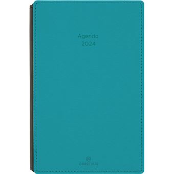 Agenda civil semainier Oberthur 2024 20 Stan Bleu Canard