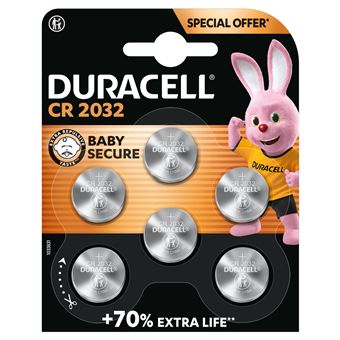 Lot de 6 piles Duracell lithium CR2032 Argent - 1