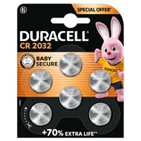 Duracell Lithium-Batterie CR2032 - Silber - 6er-Pack