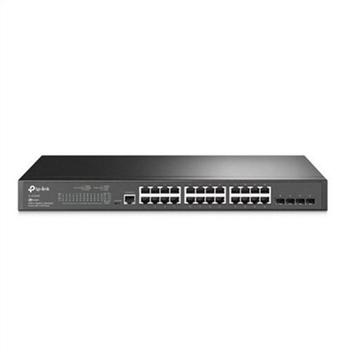 TP-Link JetStream TL-SG3428 - Commutateur - Géré - 24 x 10/100/1000 + 4 x Gigabit SFP - Montable sur rack