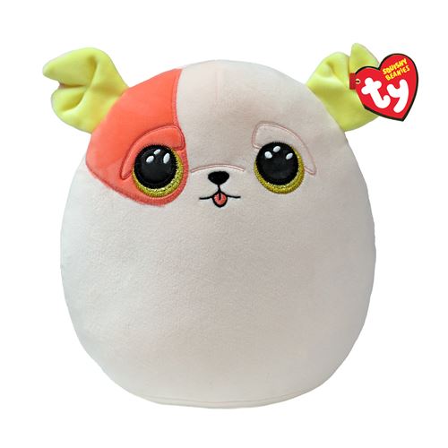 Ty Peluche Squish A Boos Coussin Patch Le Chien 20 Cm