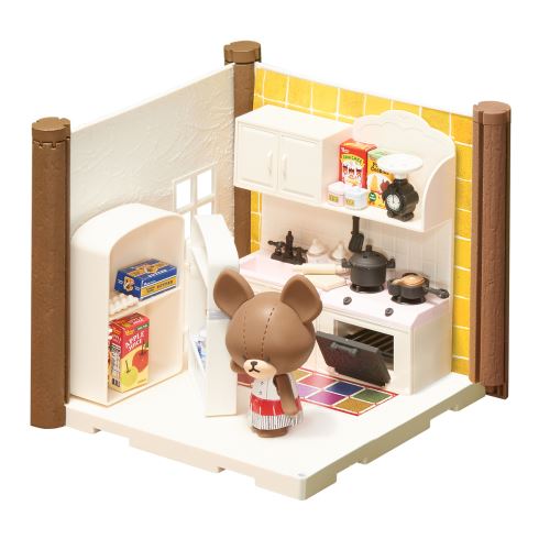 Accessoires De Poupées Bandai - Kit Cuisine Et Salle À Manger Haco Room