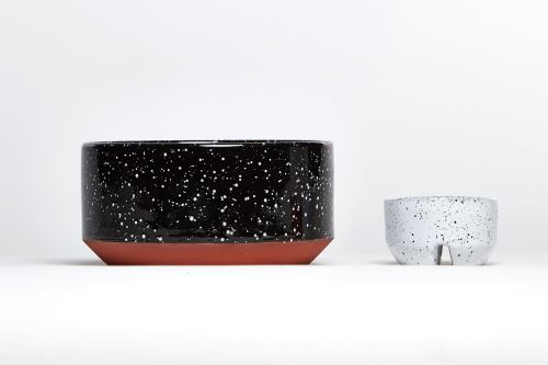 Bol et récipient Doiy Eclipse Taille S Noir et Blanc