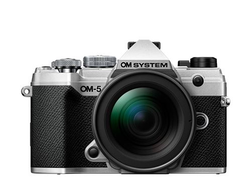 Appareil photo hybride OM System OM-5 silver + ED 12-45mm f/4 PRO