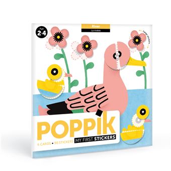 Jeu créatif Poppik Cartes Sticker Baby La Rivière