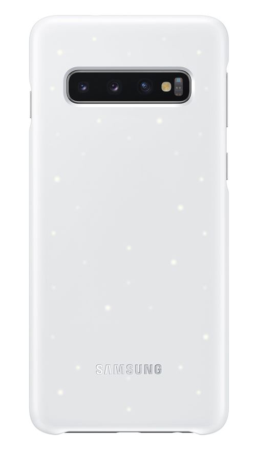 Coque avec affichage LED Samsung Blanc pour Galaxy S10