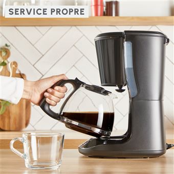 Cafetière filtre Moulinex Subito FG5S08E0 1,25L Inox Noir