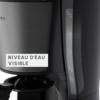 Cafetière filtre Moulinex Subito FG5S08E0 1,25L Inox Noir