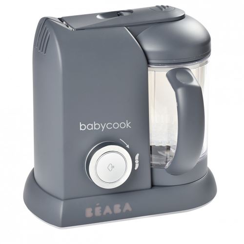 Robot préparation bébé Beaba Babycook® Solo avec 1 Baby portion et 1 Cuillère inclus Gris foncé
