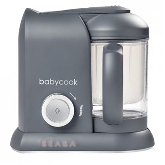 Robot préparation bébé Beaba Babycook® Solo avec 1 Baby portion et 1 Cuillère inclus Gris foncé