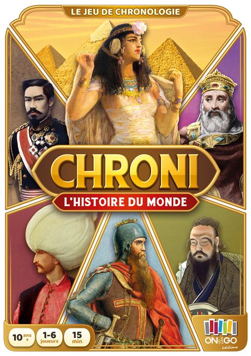 Jeu de société On the go editions Chroni L'Histoire du Monde
